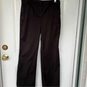 •Ann Taylor• Flat Front Black Dress Pants - Size 10